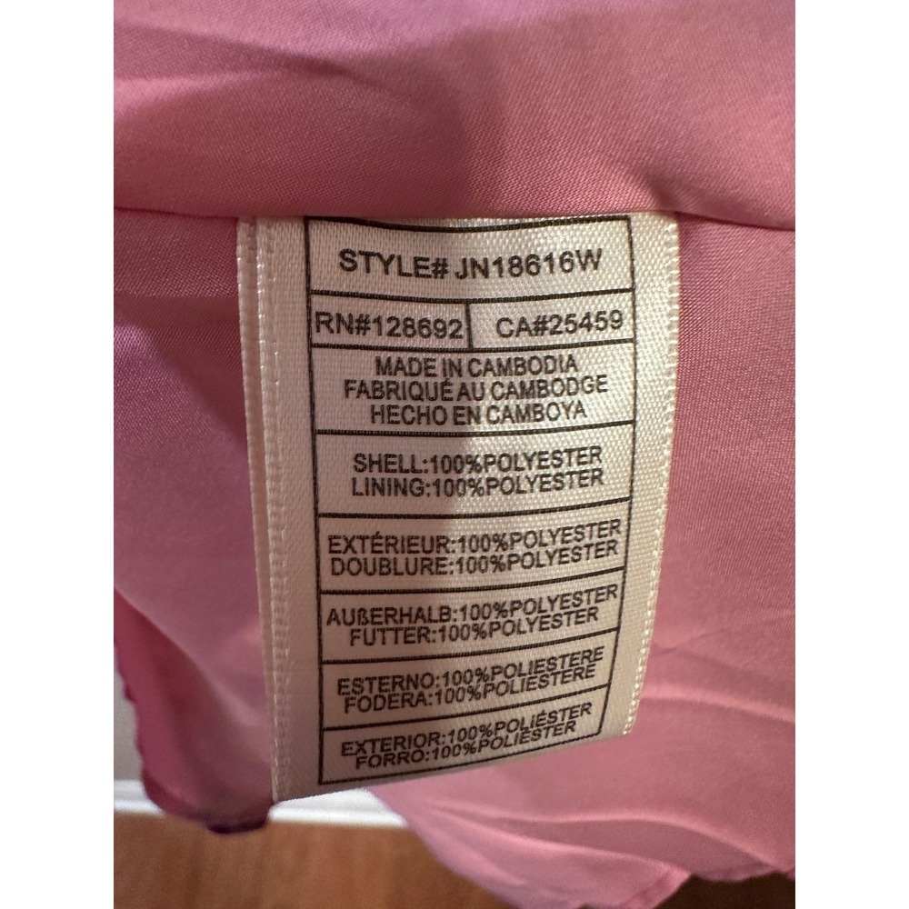 Betsey Johnson Pink Floral Cold Shoulder Mini Dress L - Picture 4 of 5